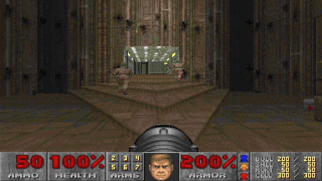 "MiniDoom" engine renders the original DOOM 2